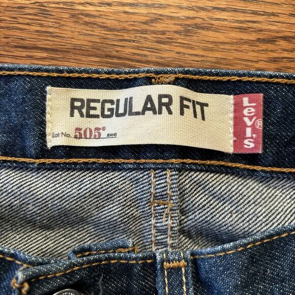 Levi's 505 Regular Fit Jean for Men, Size 32x32 (30X31.5) Medium Stonewash - Picture 6 of 11